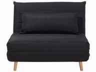 Sofa kanapa rozkładana 1 osobowa czarna