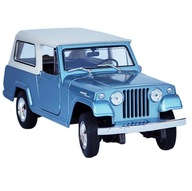 Jeep Jeepster Commando Station Wagon 1967 1:24 model WELLY modrá