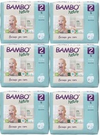 BAMBO NATURE MINI 2 EKO PIELUSZKI 3-6kg 6x30 6PAK