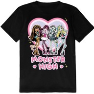 KOSZULKA DZIECIĘCA T-SHIRT DLA DZIECKA MONSTER HIGH 140 PREZENT JAKOŚĆ