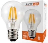 Żarówka LED E27 Filament 10W 1400lm Edison Ozdobna loft biała neutralna