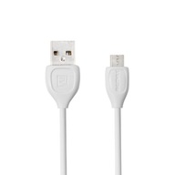 Nabíjací kábel telefónu USB - microUSB 1m biely