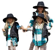 OVERSIZE KOSZULA FLANELOWA W KRATĘ 122 QBA KIDS PL