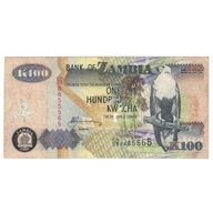 Banknot, Zambia, 100 Kwacha, 2006, KM:38f, EF(40-4