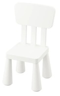 IKEA MAMMUT Krzesełko dziecięce biały
