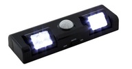 Osvetlenie s pohybovým senzorom 8 LED, 3x AA - čierna, ZD26B