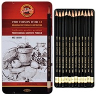 KOH-I-NOOR Zestaw ołówków Toison 8B-8H 12 sztuk