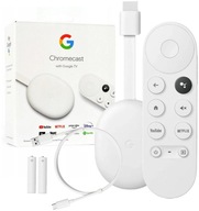 ODTWARZACZ MULTIMEDIALNY Google Chromecast 4.0 4K z Google TV BT WiFi 5