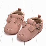 Buty buciki niechodki niemowlęce wiosenne RÓŻOWE ŚWINKI 6-12m 11,5 cm 18 19