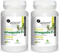 2x prírodný Aliness z ASHWAGANDHY 600 mg x 100