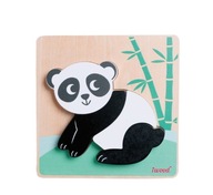 iWood Drevená skladačka zvieratká Panda