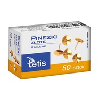 Pinezki Tetis GP095-AO 50 szt. - złote