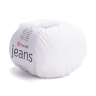 Vlna YarnArt Jeans 01 bílá