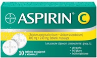 Aspirin C ból przeziębienie witamina C 10 tab.mus.