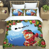 Vianočná posteľ trojdielna kefa na bytový textil