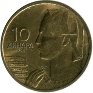 Jugosławia 10 dinarów 1955 mennicza mennicze