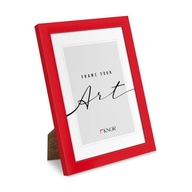 Červený rámik na fotografiu 10x15 cm, foto rám, elegantný matný klasický