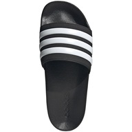 Bazénové Šľapky Pánske Adidas Plážové Na Bazén Čierne Tri Pruhy - 42