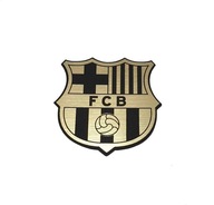 Emblemat FC BARCELONA złota 37x37mm
