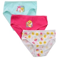 BABY SHARK FIGI MAJTKI dziewczęce REKIN 3-PACK bawełna 92/98 R699i