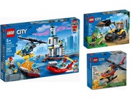 KLOCKI LEGO City 60308 Akcja nadmorskiej policji i strażaków + DWA SUPER