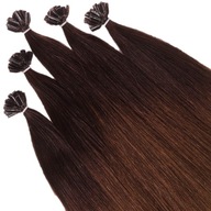 2A Vlasy 100% prírodné Hnedá 25 gramov pásky 60cm
