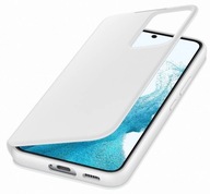 Flipové puzdro Samsung Clear View Cover pre Galaxy S22 biele
