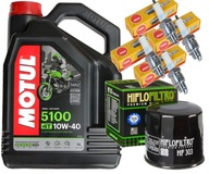 CR9E ZESTAW OLEJ MOTUL 5100 10W40 4L FILTR ŚWIECE YAMAHA YZF-R1 1000 98-01