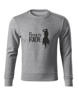 Bluza dziecięca D86 BORN TO RIDE szara rozm 110