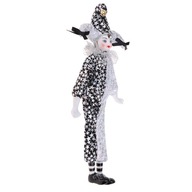 38 cm porcelánová bábika klaun figúrka bábika pre