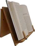 Cookbook Stand Adjustable Recipe Book Holder Wooden Wall Mount Book ~8699
