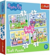 TREFL Puzzle 4w1 Wakacje Świnki Peppy 34359 71 EL