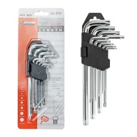 Sada imbus kľúčov s guličkou Amio 5903293010419, 1,5 mm-10 mm, 9 ks