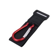 Тримач-гачок-карабін + липучка для електросамоката - ЧЕРВОНИЙ