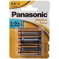 Bateria Baterie alkaliczne Panasonic AA (R6) 4 szt. 1.5V Mocne