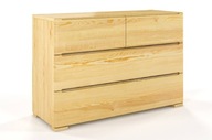 DSI-meble: borovicový drevený Komoda SPARTA 4