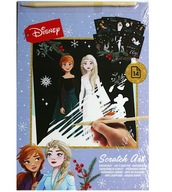 Magiczny blok zdrapka wydrapywanka Frozen Kraina Lodu Disney DiY z piórkiem