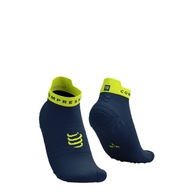 COMPRESSPORT Skarpetki do biegania krótkie Blues / Green Sheen r.35-38