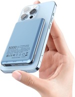 Magnetyczny bezprzewodowy power bank 5000 mAh KOOSEED Smukła i lekka iPhone