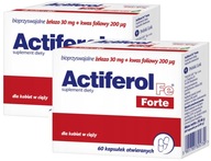 Actiferol Fe Forte 30mg Innowacyjne Żelazo + Kwas Foliowy 60 Kapsułek