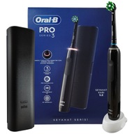 Oral-B Pro 3 – 3500 – Čierna elektrická zubná kefka s technológiou Braun