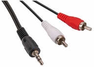 HAMA Adapter Kabel Jack 3,5mm Mini Jack - 2X Cinch RCA 2m