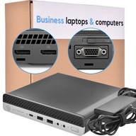 Mini PC HP EliteDesk 800 G4 i5 8Gen 16GB 256GB SSD NVMe 4K Úspora energie