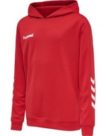 HUMMEL ČERVENÁ MIKINA S KAPUCŇOU PRINT LOGO GF3 HMP__128