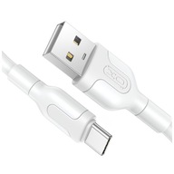 Uniwersalny kabel USB-C do ładowania USB-A na USB-C 1 metr 2.1A biały