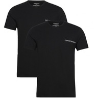 Emporio Armani pánske tričko čierne 2pack komplet 111267-4R717-07320 L