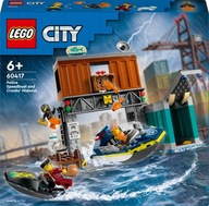 Nové LEGO 60417 City - Policajný motorový čln a úkryt zlodejov SUPER