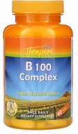 Thompson Vitamín B-100 Complex Veľká dávka 60 tabliet