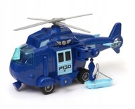 Policajná helikoptéra svetlo navijak modrý.