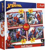 Puzzle 4w1 Spider-Man Marvel TREFL